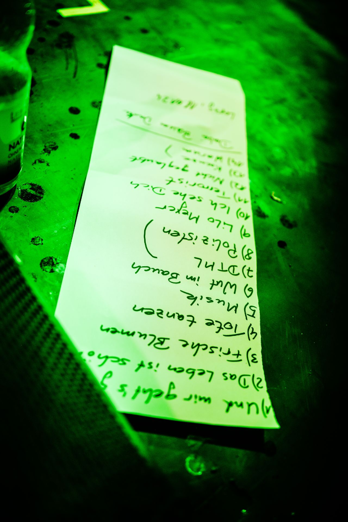 Normalböse, Setlist